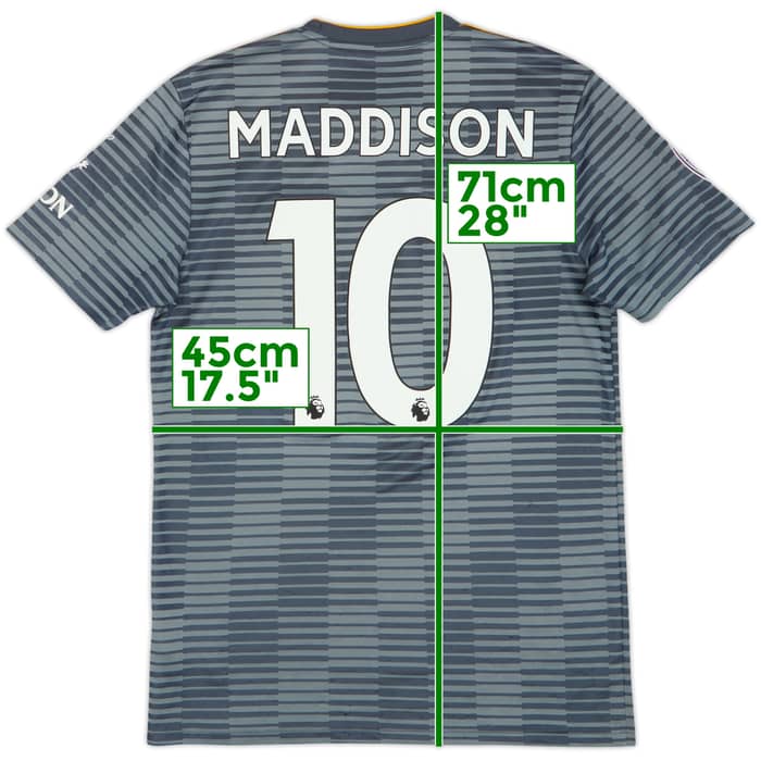 2018-19 Leicester Away Shirt Maddison #10 - 8/10 - (S)