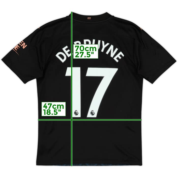 2020-21 Manchester City Away Shirt De Bruyne #17 - 8/10 - (S)