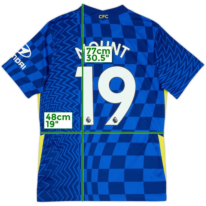 2021-22 Chelsea Home Shirt Mount #19 - 8/10 - (M)