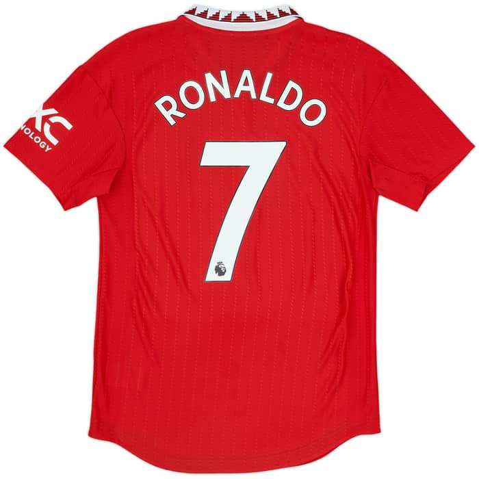 2022-23 Manchester United Authentic Home Shirt Ronaldo #7 - 8/10 - (S)