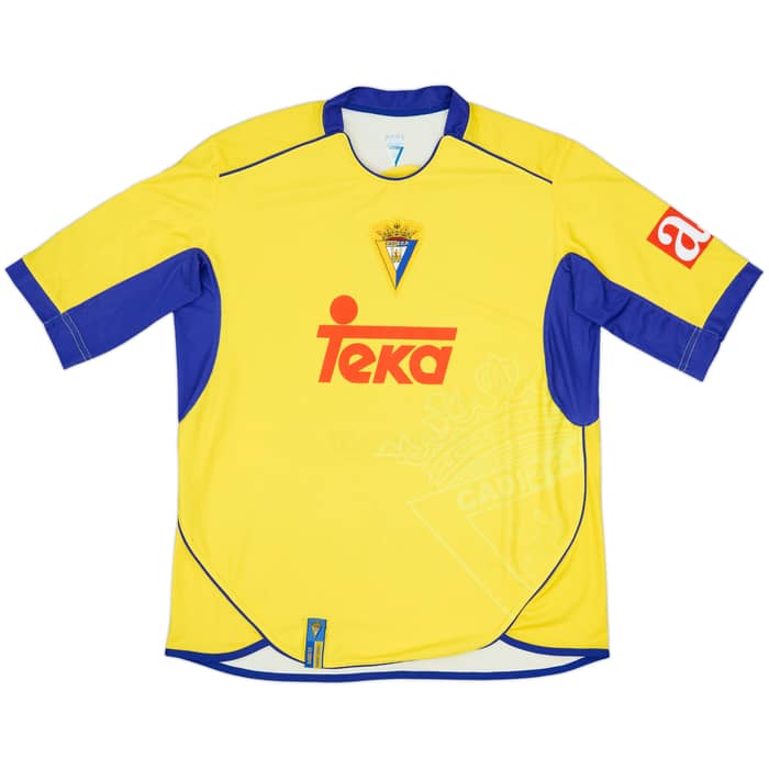 2007-08 Cadiz Home Shirt - 8/10 - (L)
