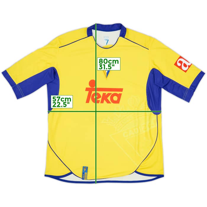 2007-08 Cadiz Home Shirt - 8/10 - (L)