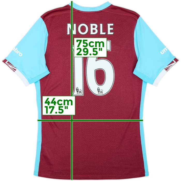 2016-17 West Ham Home Shirt Noble #16 - 8/10 - (S)