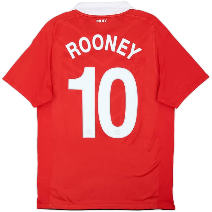 2010-11 Manchester United Home Shirt Rooney #10 - 6/10 - (M)
