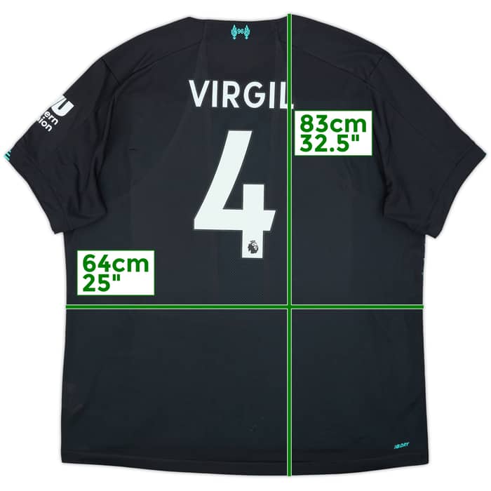 2019-20 Liverpool Third Shirt Virgil #4 - 7/10 - (XXL)