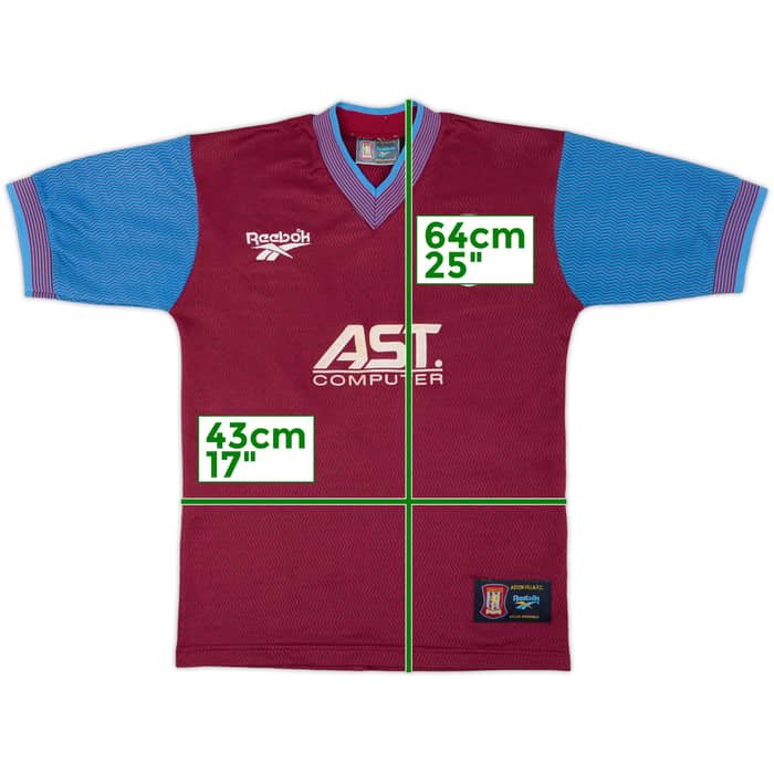 1997-98 Aston Villa Home Shirt - 8/10 - (Y)