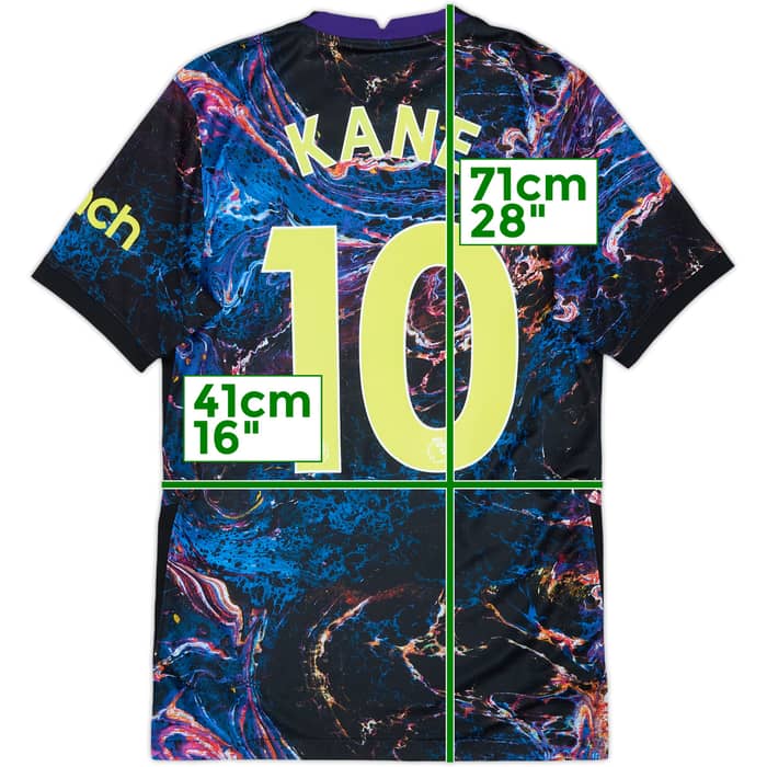 2021-22 Tottenham Away Shirt Kane #10 - 10/10 - (XS)
