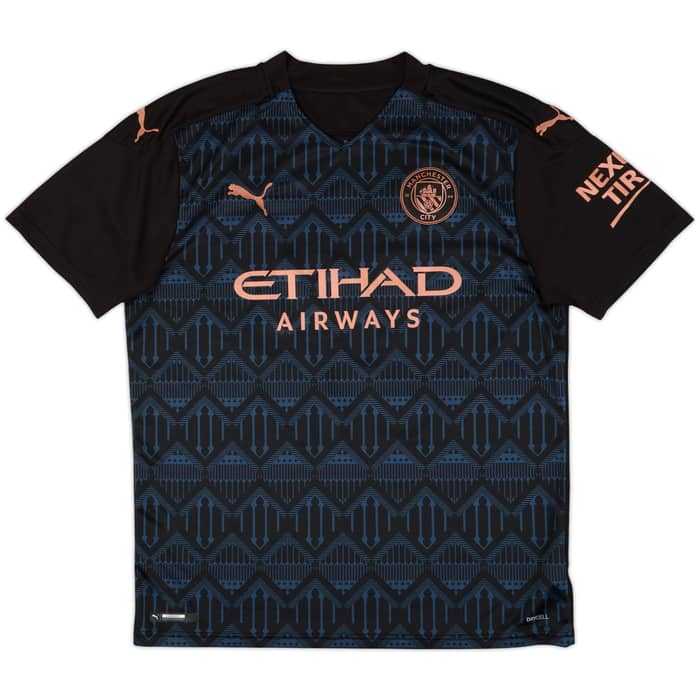 2020-21 Manchester City Away Shirt Kun Aguero #10 - 9/10 - (L)