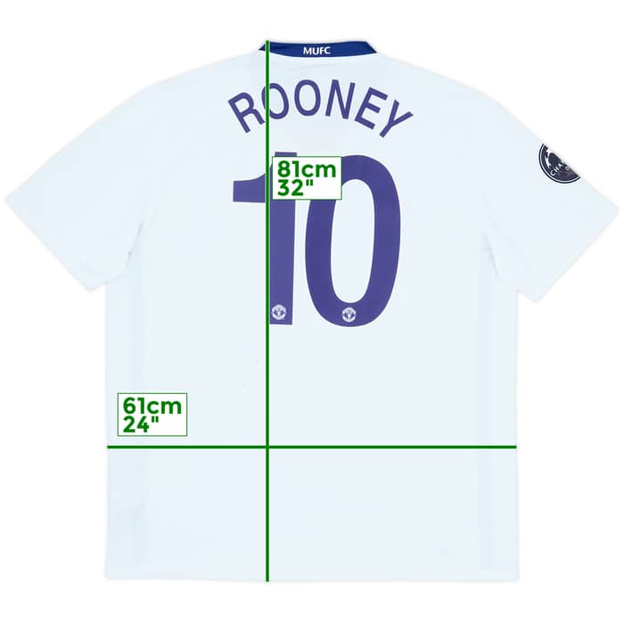 2008-10 Manchester United Away Shirt Rooney #10 - 6/10 - (XL)