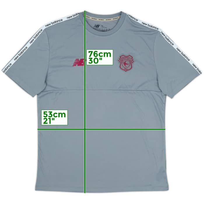 2024-25 Cardiff New Balance Training Shirt - 8/10 - (L)