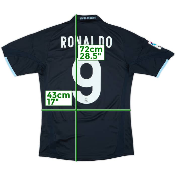 2009-10 Real Madrid Visitante Camiseta Ronaldo #9 - 8/10 - (S)