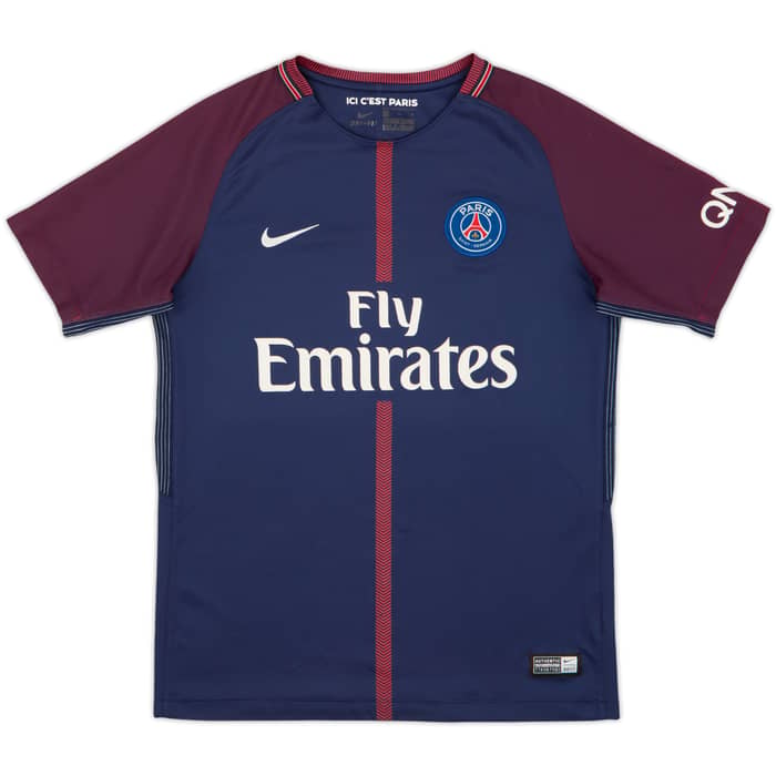 2017-18 Paris Saint-Germain Home Shirt - 9/10 - (13-14 Years)