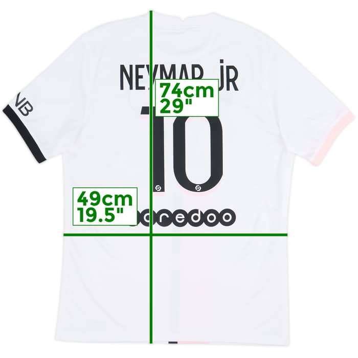 Camiseta de visitante del Paris Saint-Germain 2021-22 Neymar Jr #10 - 8/10 - (M)