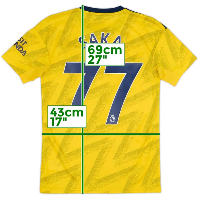 2019-20 Arsenal Camiseta Visitante Saka #77 - 9/10 - (XS)