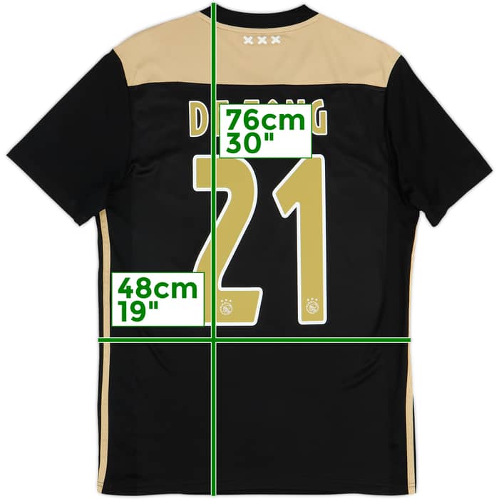 2018-19 Ajax Camiseta Visitante De Jong #21 - 10/10 - (M)