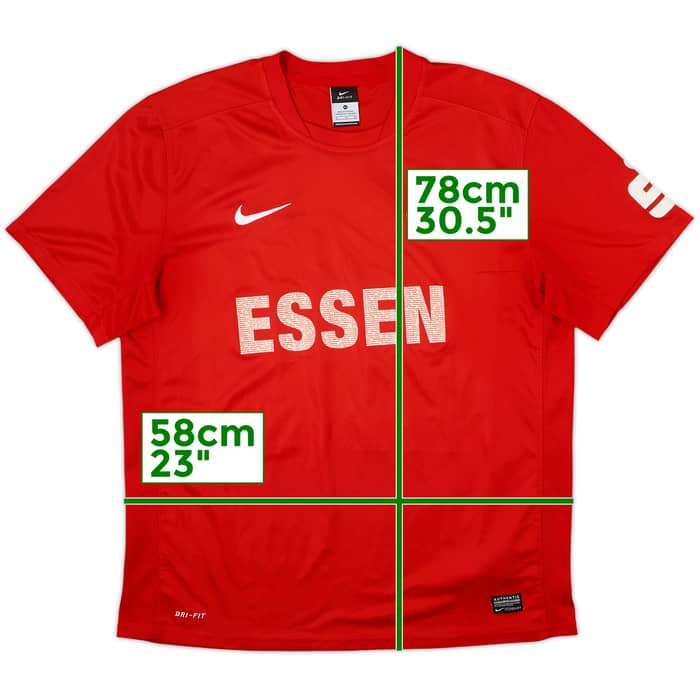 Camiseta de local del Rot-Weiss Essen 2013-14 - 8/10 - (XL)