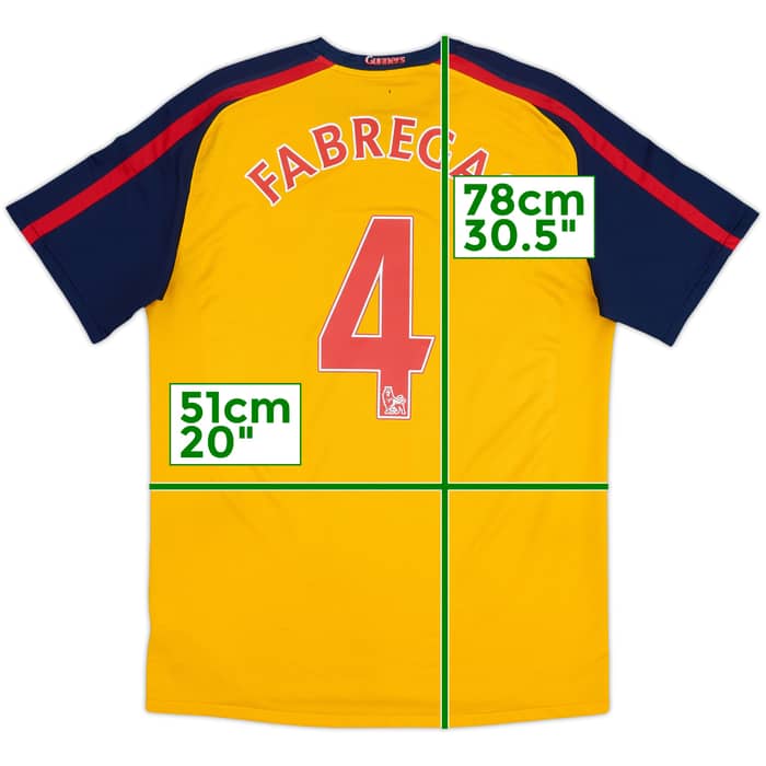 2008-09 Arsenal Away Shirt Fabregas #4 - 6/10 - (M)