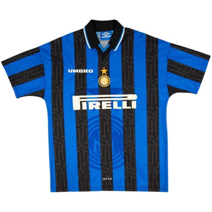 1997-98 Inter Milan Home Shirt Simeone #14 - 9/10 - (L)