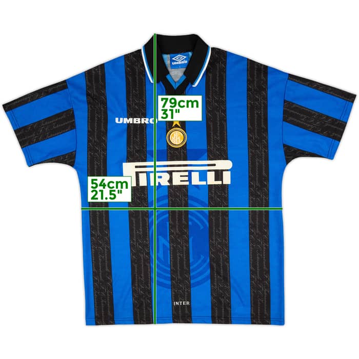1997-98 Inter Milan Home Shirt Simeone #14 - 9/10 - (L)