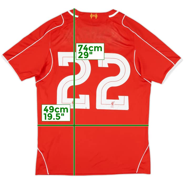 2014-15 Liverpool Home Shirt Francis #22 - 3/10 - (M)