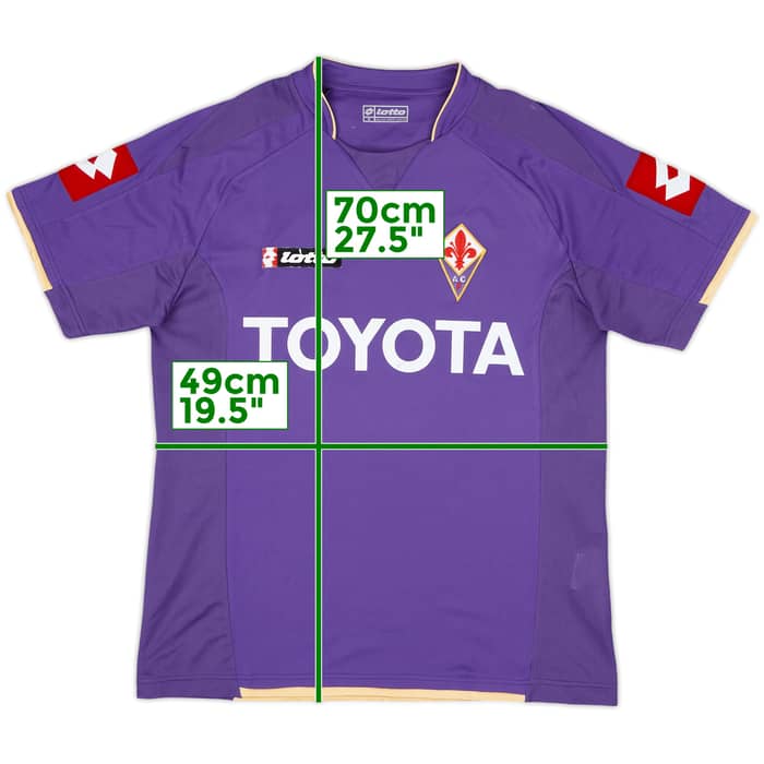 2007-08 Fiorentina Home Shirt Mutu #10 - 4/10 - (S)