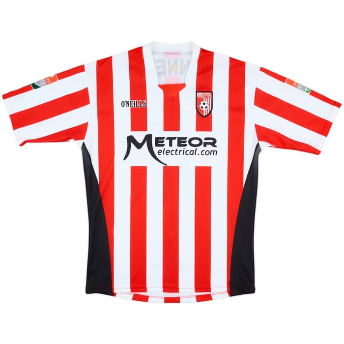 2008-09 Derry City Match Issue Home Shirt Dennehy #11
