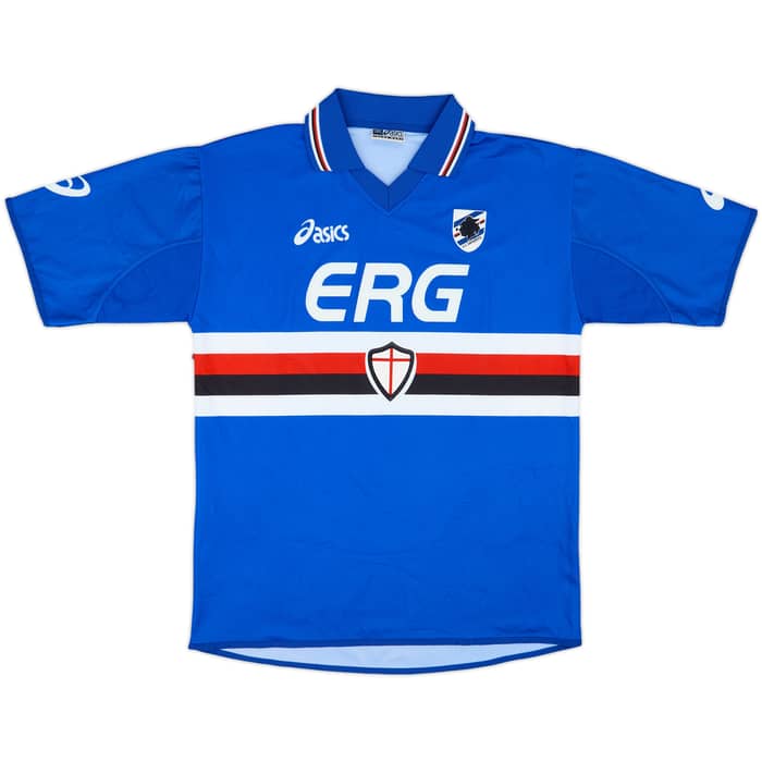 2003-04 Sampdoria Home Shirt Bazzani #9 - 8/10 - (XL)
