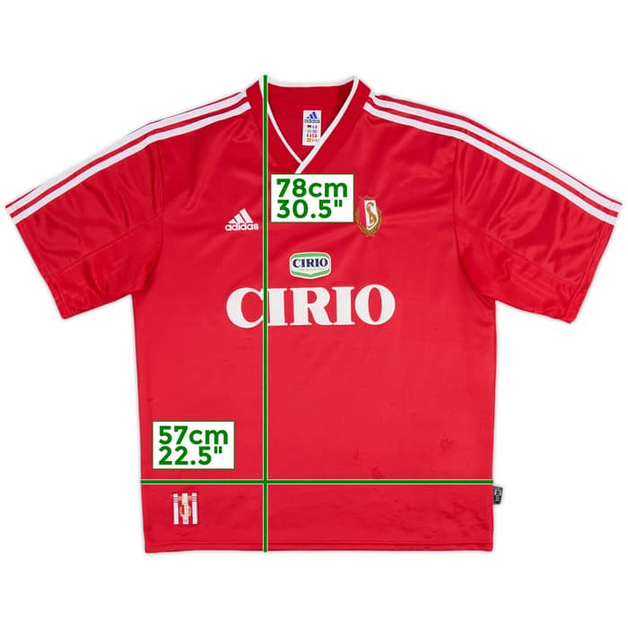 1999-00 Standard Liege Home Shirt - 8/10 - (L)