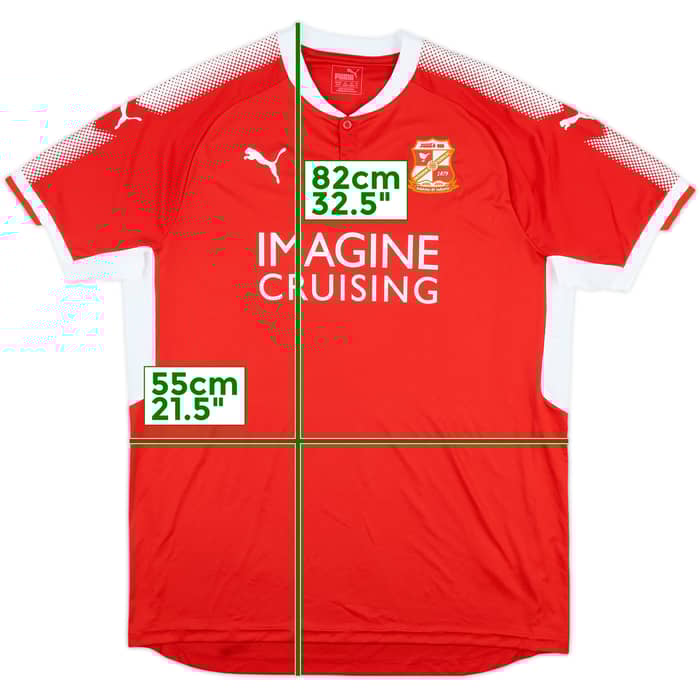 2017-18 Swindon Town Home Shirt - 9/10 - (XL)
