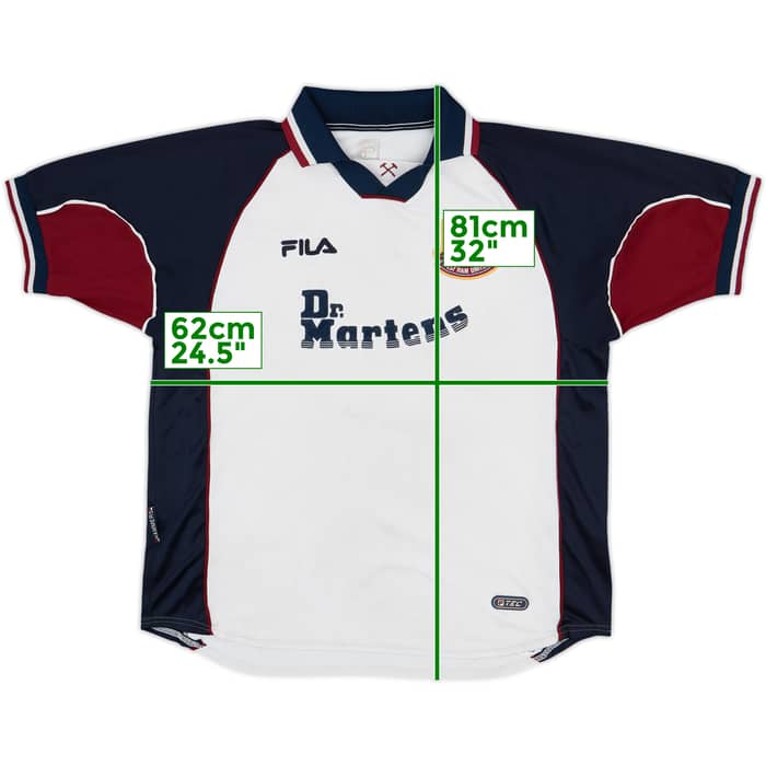 1999-01 West Ham Away Shirt Di Canio #10 - 5/10 - (XL)
