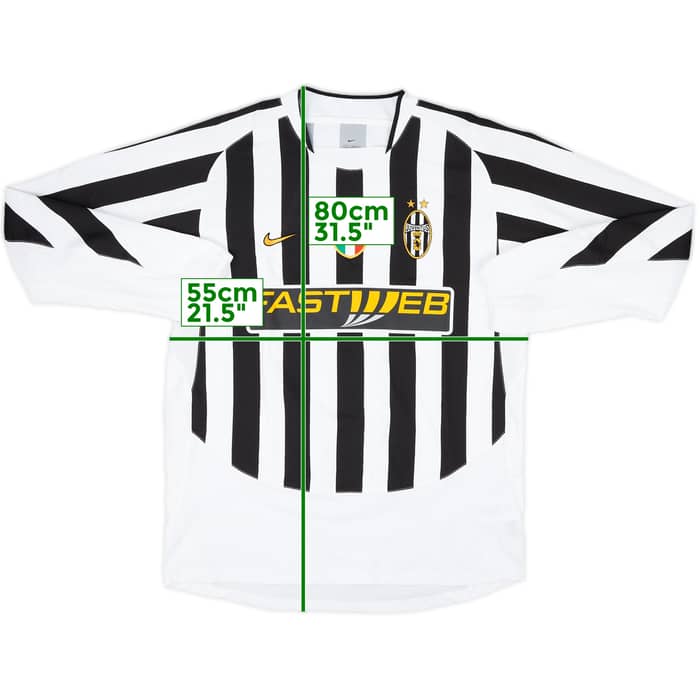 2003-04 Juventus Home L/S Shirt Nedved #11 - 10/10 - (L)