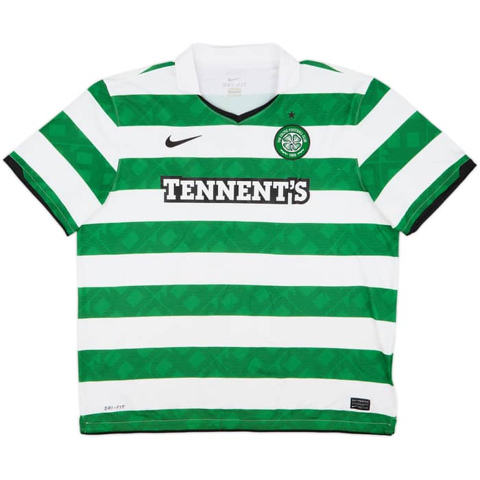2010-12 Celtic Home Shirt Brown #8 - 9/10 - (XXL)