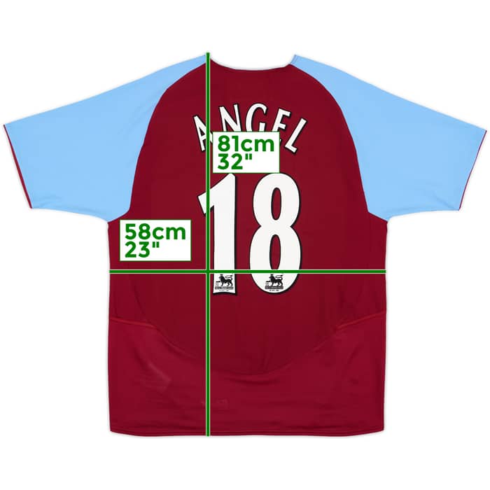 2003-04 Aston Villa Home Shirt Angel #18 - 8/10 - (S)