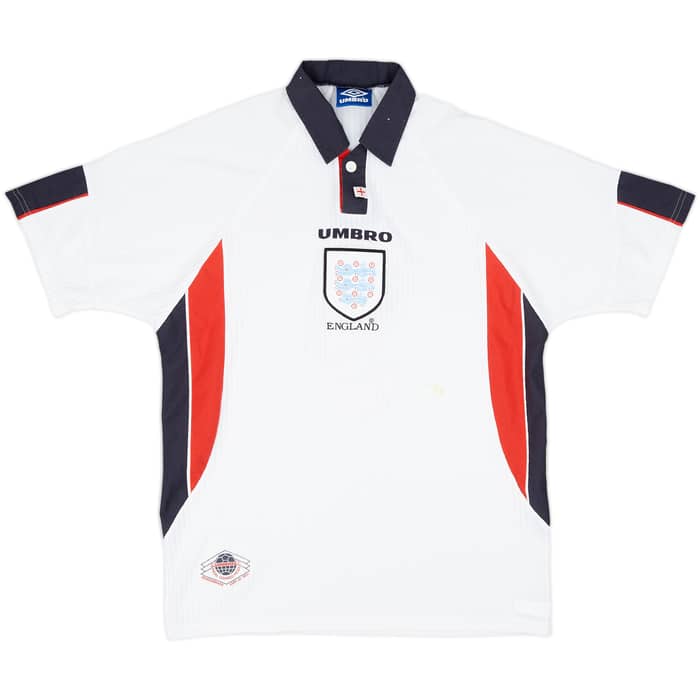 1997-99 England Home Shirt Shearer #9 - 7/10 - (L)