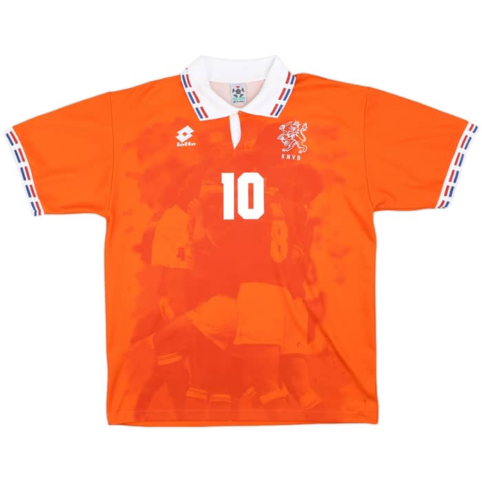 1996 Netherlands Home Shirt Bergkamp #10 - 7/10 - (XL)