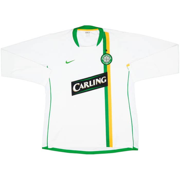 2006-08 Celtic Player Issue European L/S Shirt Nakamura #25 - 7/10 - (XL)