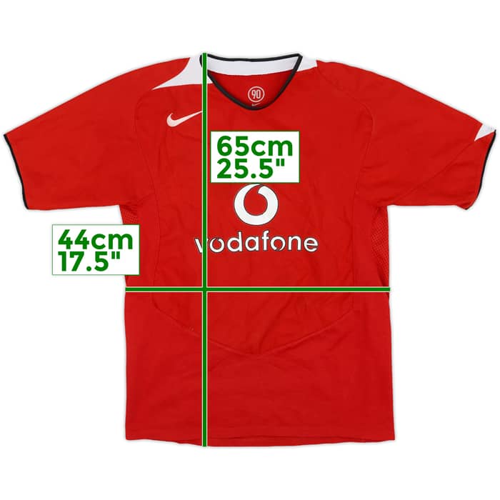 2004-06 Manchester United Home Shirt - 7/10 - (XL.Boys)