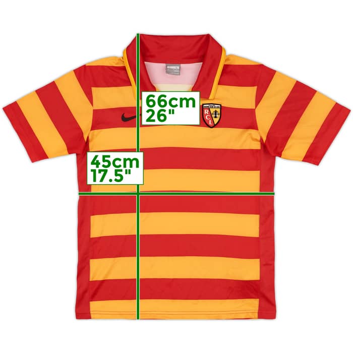 2007-08 Lens Home Shirt - 8/10 - (L.Boys)