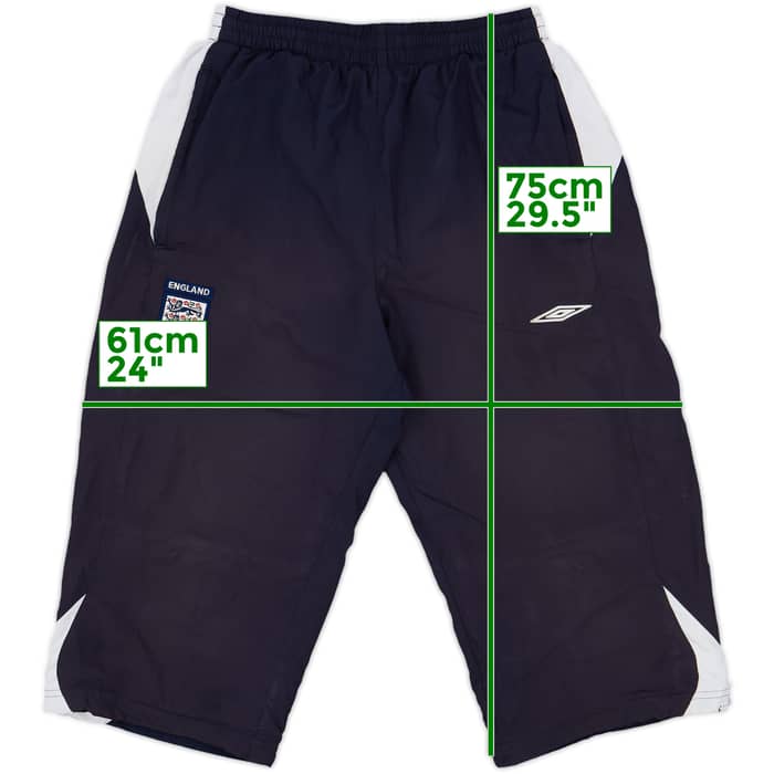 2007-09 England Umbro 3/4 Training Pants - 6/10 - (M)