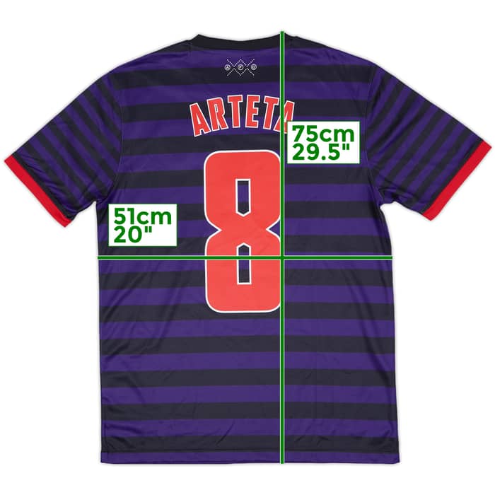 2012-13 Arsenal Away Shirt Arteta #8 (M)