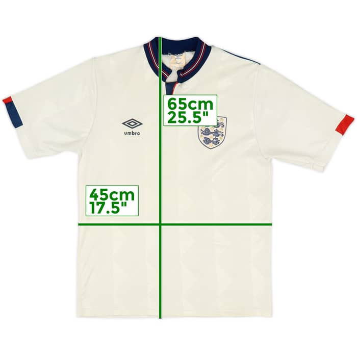 1987-90 England Home Shirt - 7/10 - (S)
