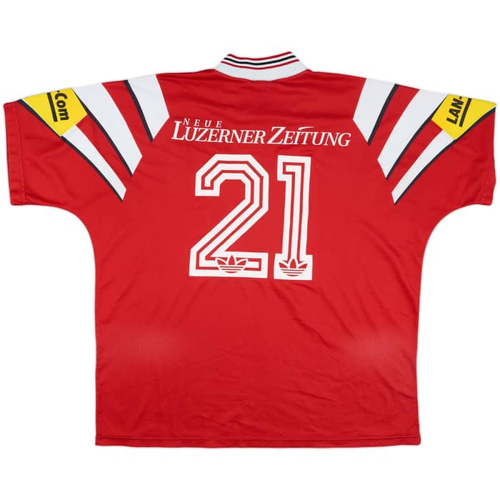 1996-97 Luzern Match Issue Away Shirt #21