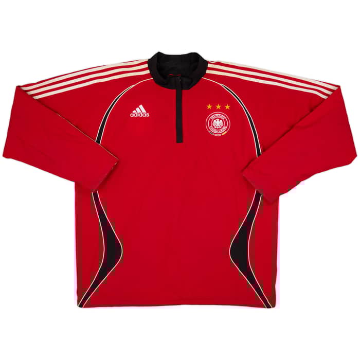 2005-06 Germany adidas Reversible 1/4 Zip Fleece Jacket - 9/10 - (L)