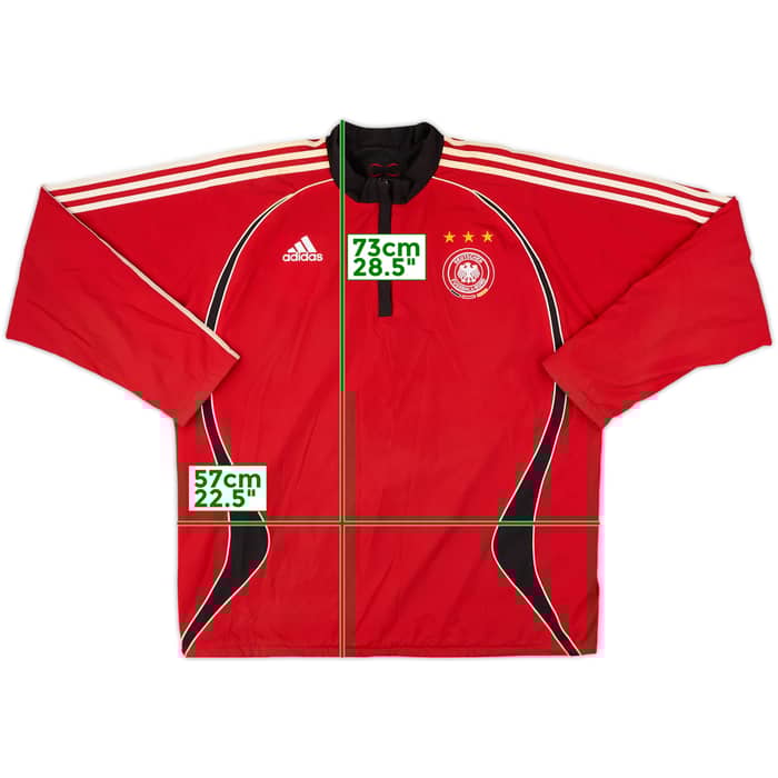 2005-06 Germany adidas Reversible 1/4 Zip Fleece Jacket - 9/10 - (L)