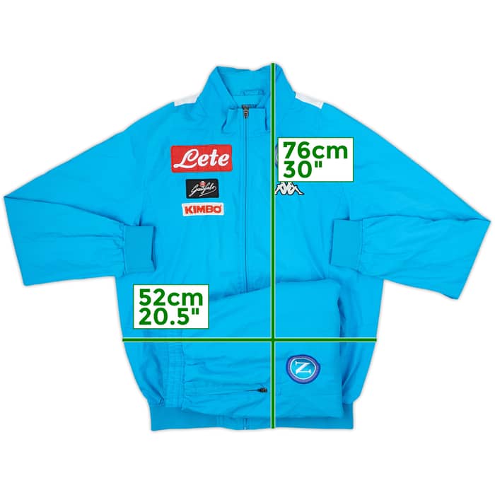 2016-17 Napoli Kappa Tracksuit - 5/10 - (L)