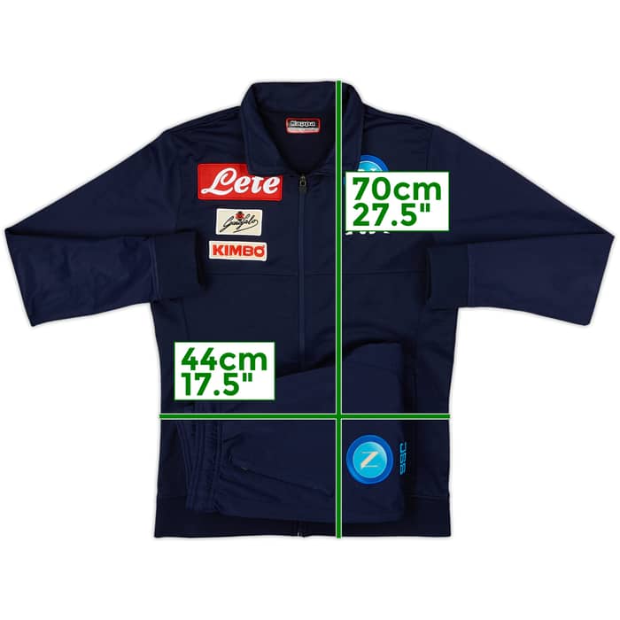 2017-18 Napoli Kappa Tracksuit - 5/10 - (L.Boys)