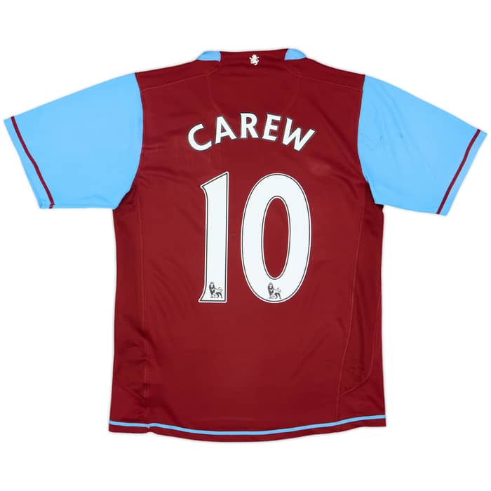 Camiseta de local del Aston Villa 2007-08 Carew #10 - 6/10 - (S)