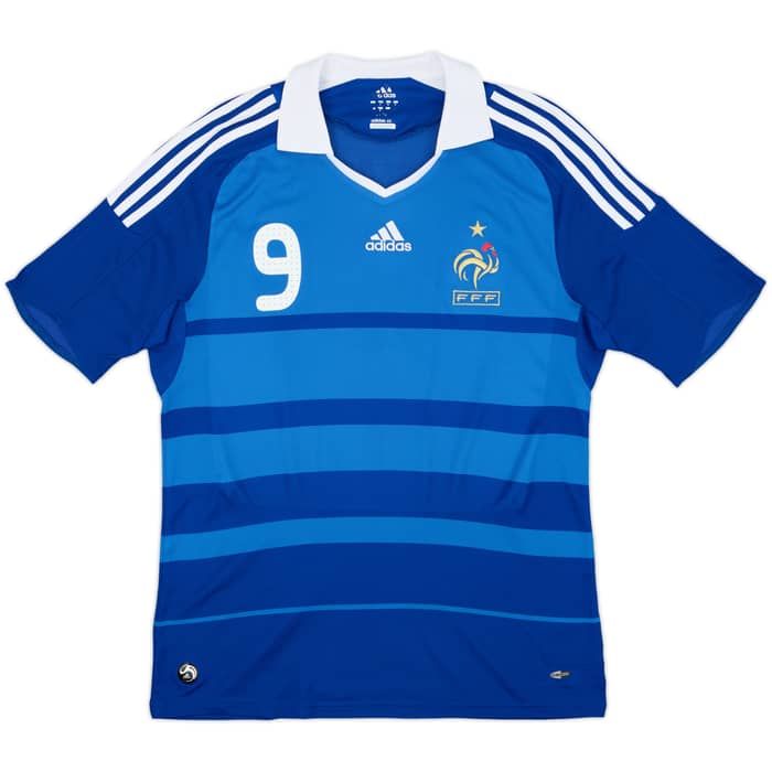 2008-09 Francia Titular Camiseta Benzema #9 - 8/10 - (M)