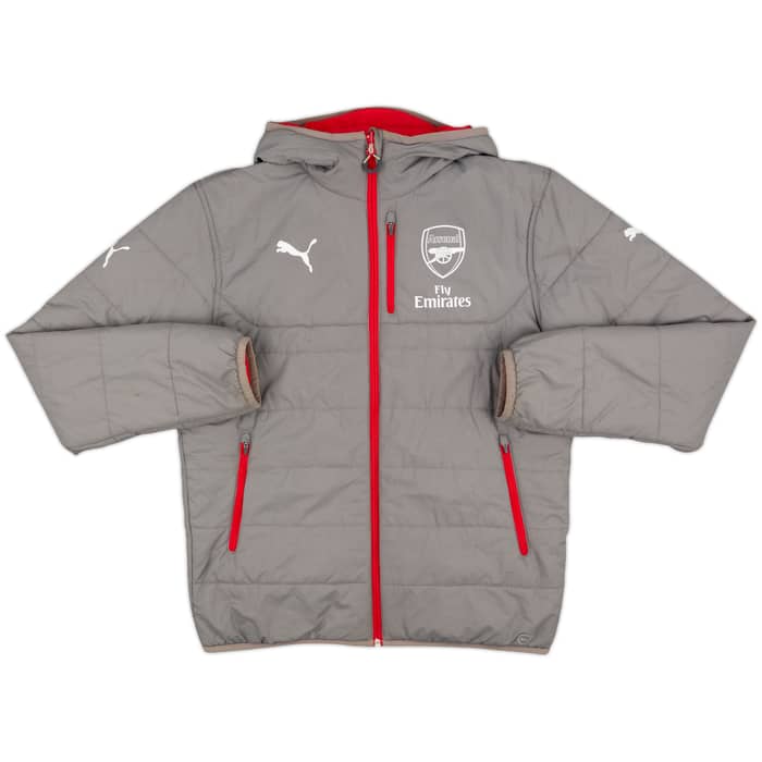2017-18 Arsenal Puma Reversible Padded Bench Coat - 7/10 - (M)
