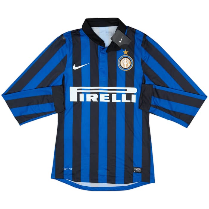 2011-12 Inter Milan Player Issue Home L/S Shirt Sneijder #10 (S)
